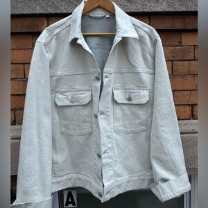 Uniqlo denim jacket off white